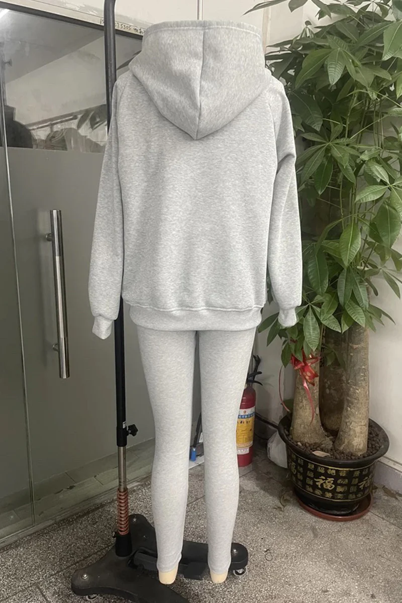 Iris | Casual button structure with hood, long sleeve, three-piece - Image 17