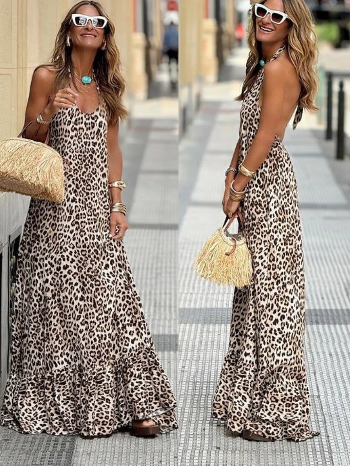 Irma® | Leopard Print Maxi Dress - Image 4