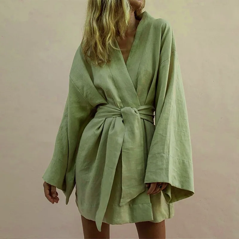 Iru® | Kimono Style V-Neck Summer Dress