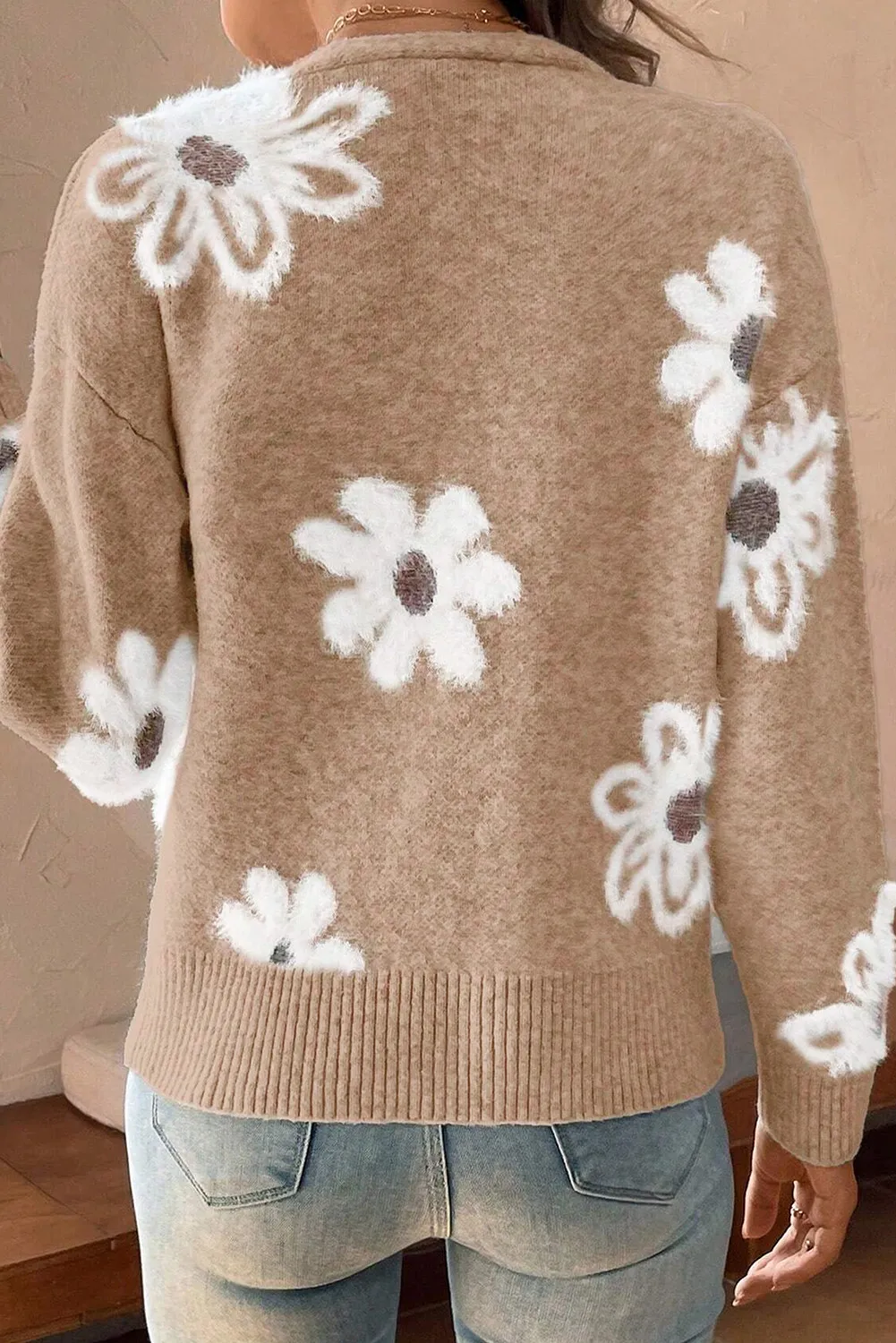 Isabel | Floral button down long sleeve cardigan - Image 10