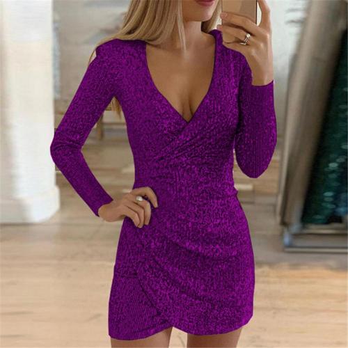 Isabel® | Glittery wrap dress for women - Image 5