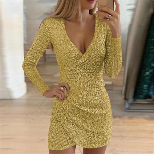 Isabel® | Glittery wrap dress for women - Image 6
