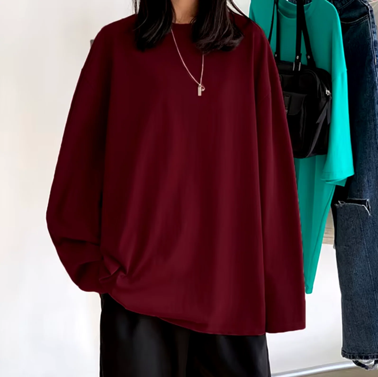 Isabel | Long sleeve cotton t-shirt - Image 11