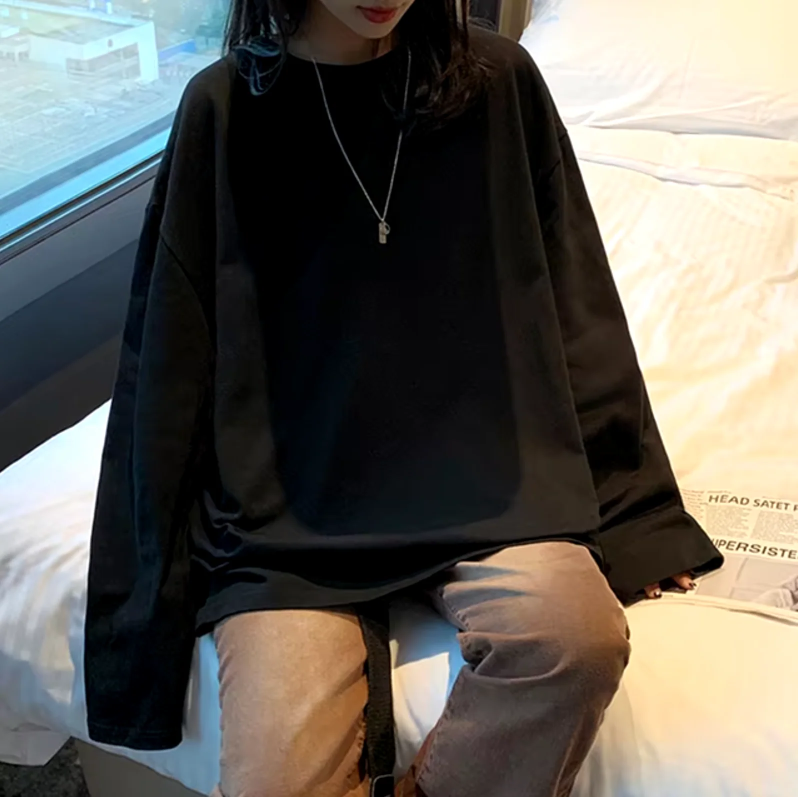 Isabel | Long sleeve cotton t-shirt - Image 2