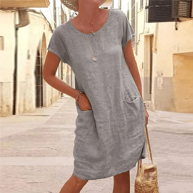 Isabel® | Stylish Linen Dress - Image 3