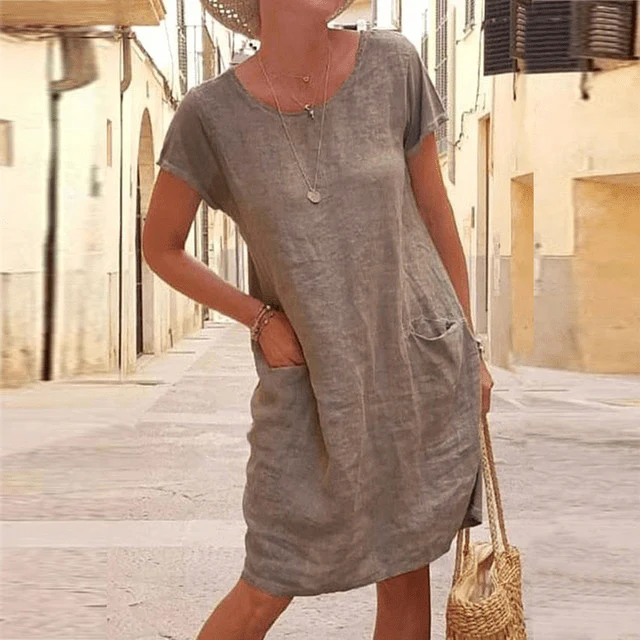 Isabel® | Stylish Linen Dress - Image 4