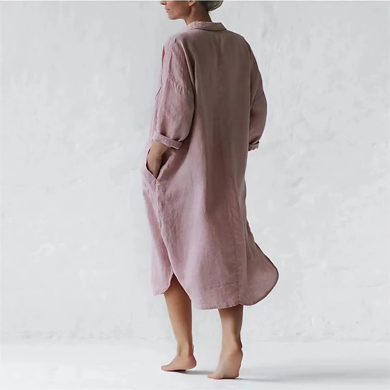 Isabel® | Stylish Long Pink Dress
