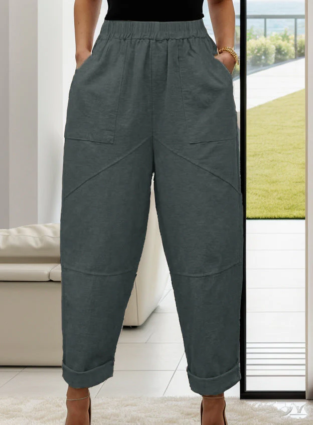 Isabel® | Women'S Comfortable Chino Trousers With Wide Legs And Elastic Waistband - Image 7