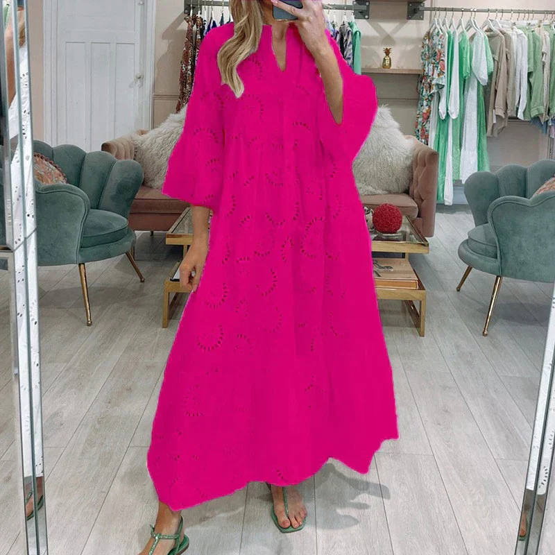 Isabel® | Women's embroidered dress with cutouts - Image 4