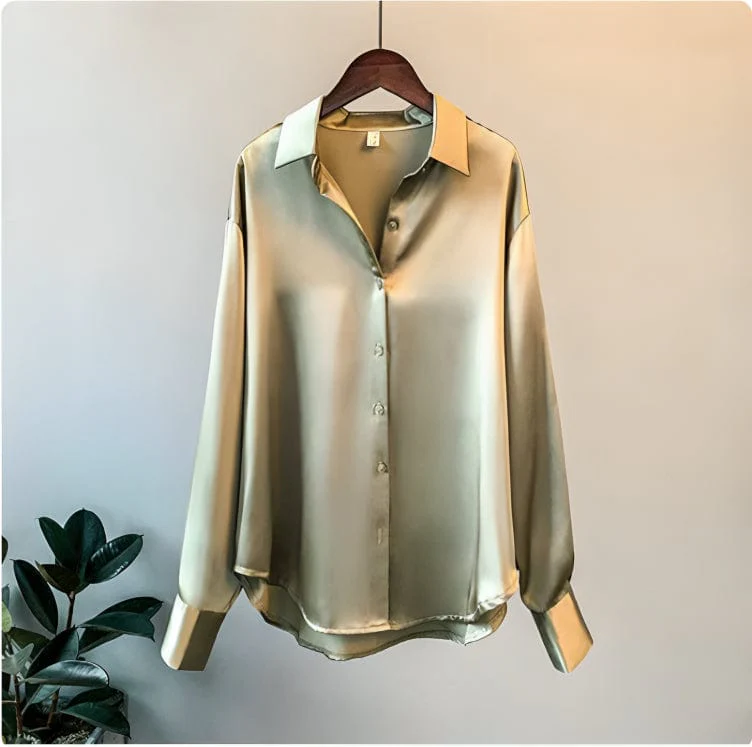 Isabela® | Satin Blouse - Image 2