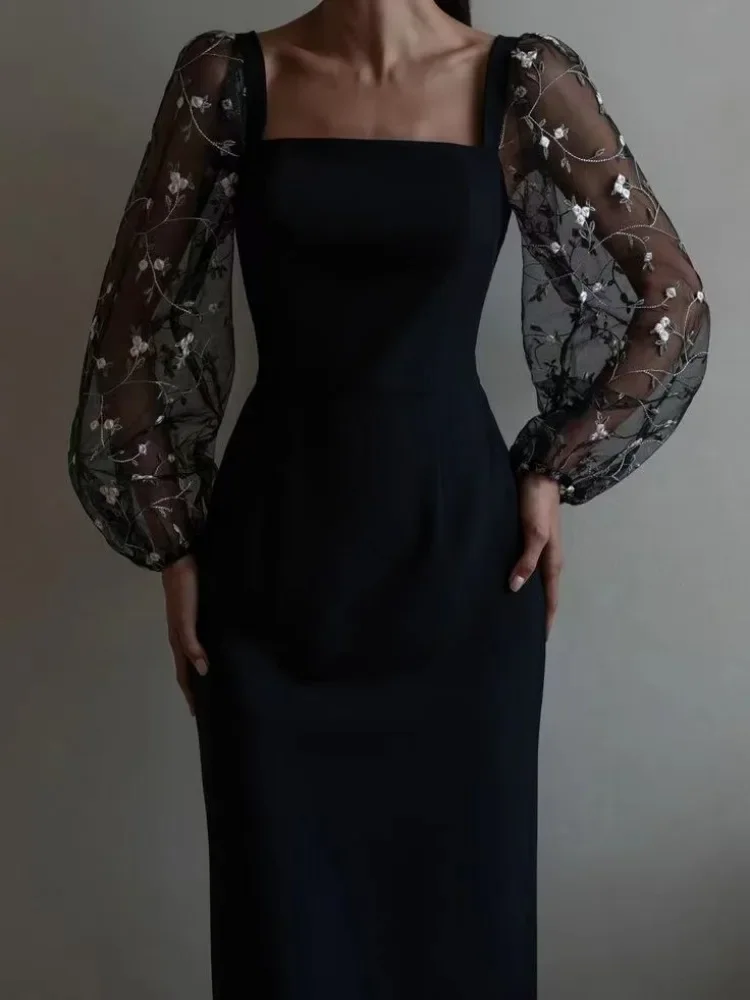 Isabella® | Evening And Party Dress With Square Neckline And Long Sleeves - Image 4