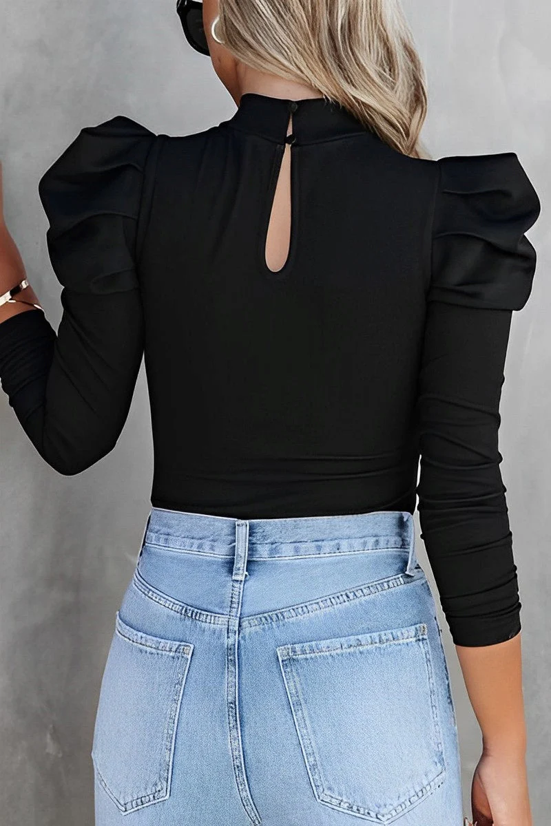 Isis® | Bodysuit With Puff Sleeves And A Round Neckline - Image 10