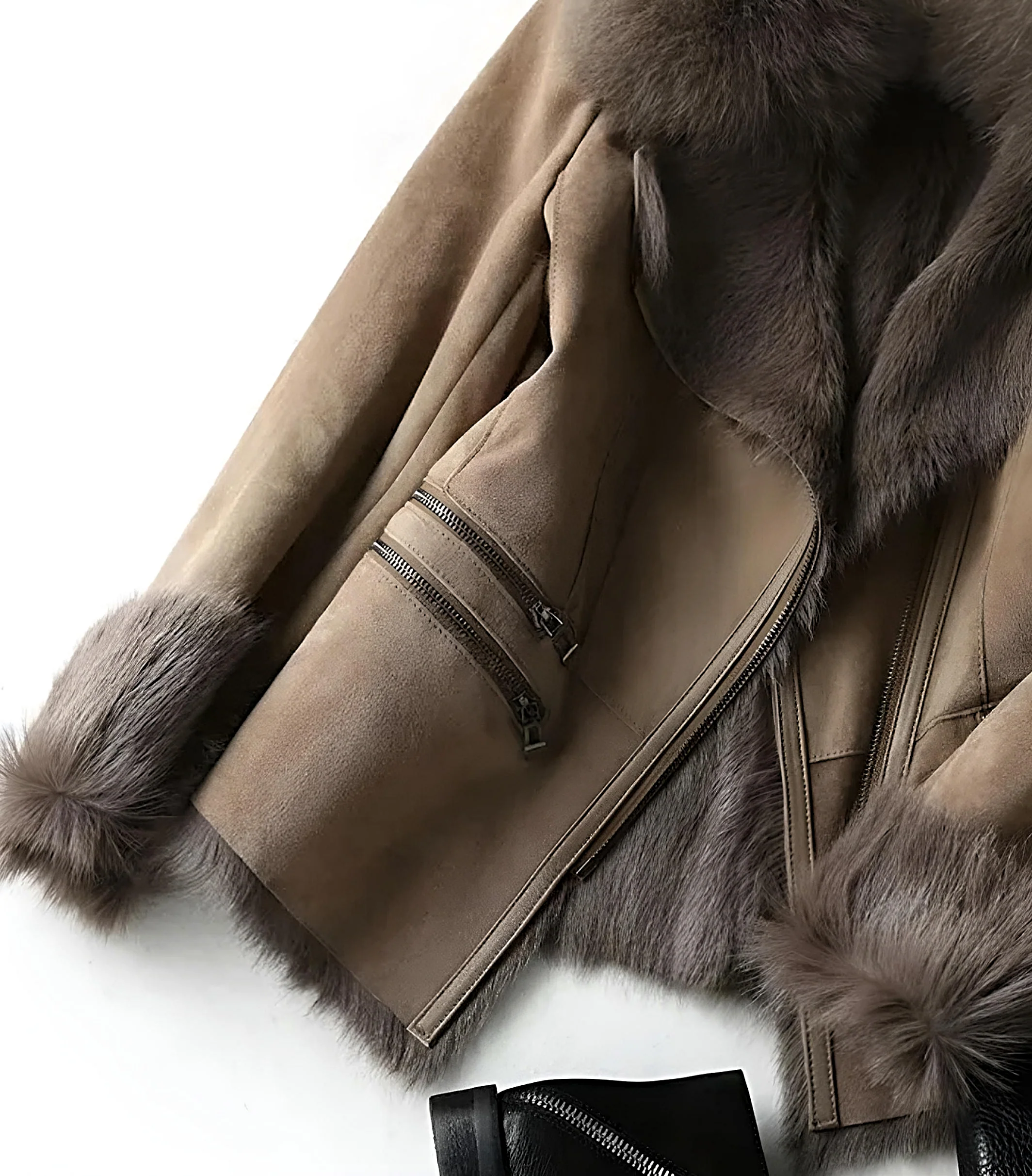 Isis | Elegant suede jacket for women - Image 3
