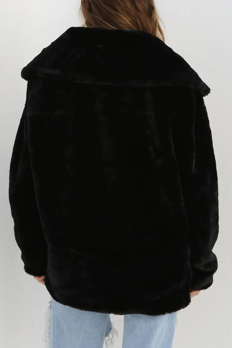 Ivana | Casual solid patchwork turn-down collar outerwear - Image 12