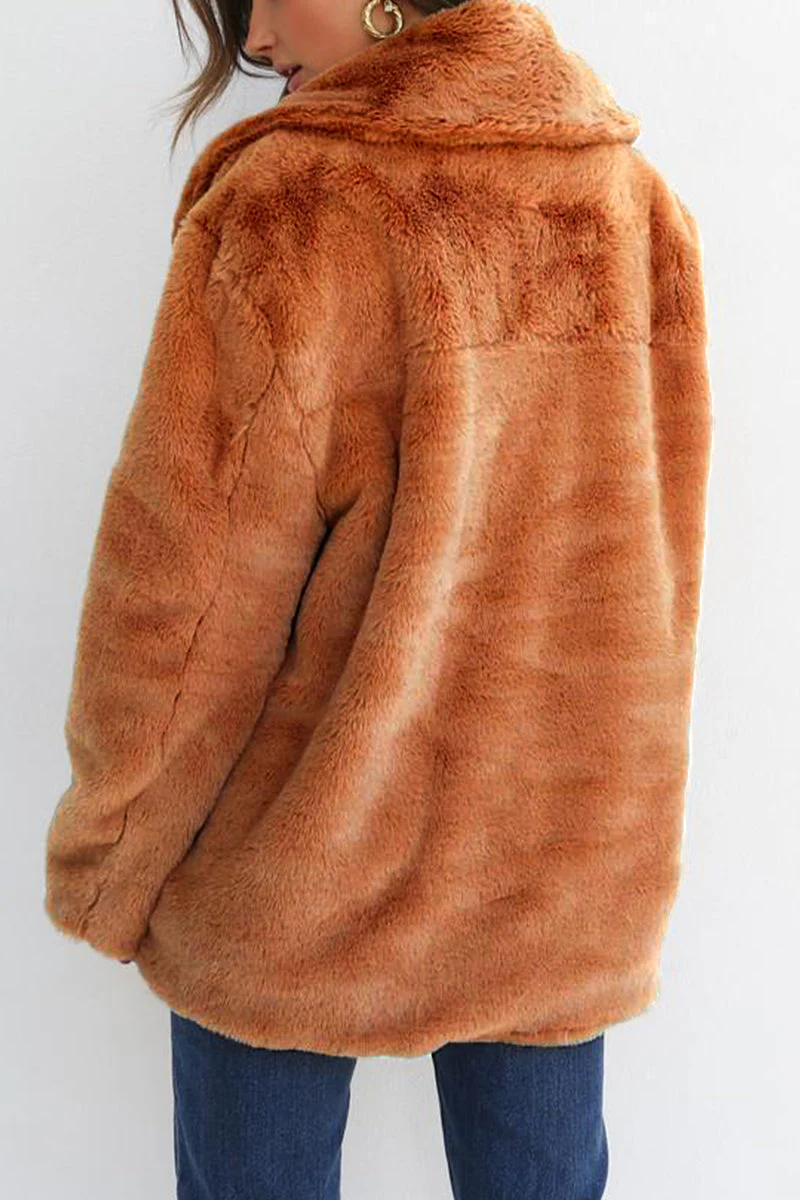 Ivana | Casual solid patchwork turn-down collar outerwear - Image 13