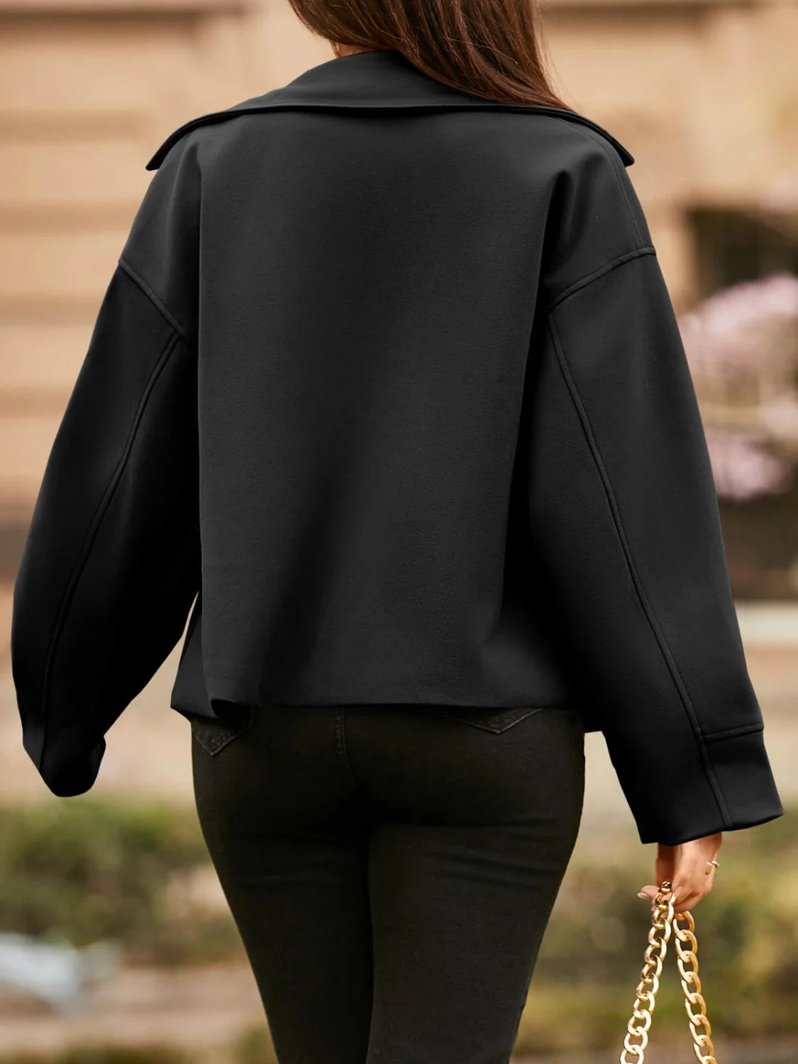 Ivanna | Jacket with collar and dropped shoulders - Image 5