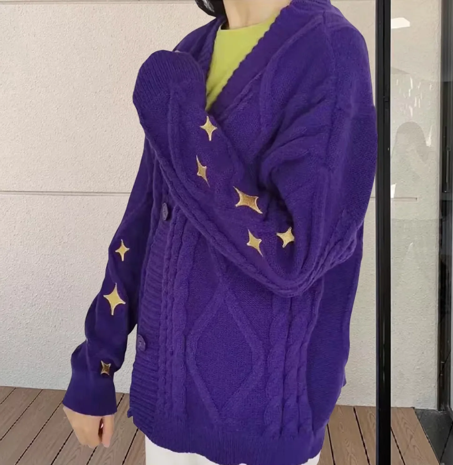 Ivanna | Star pattern knitted sweater - Image 2