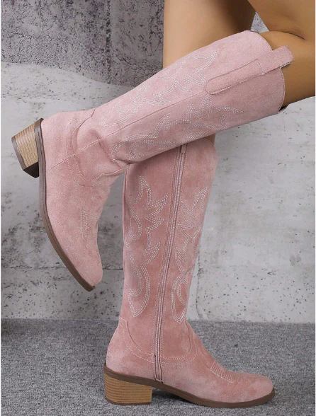Ivette | High boots with equestrian embroidery - Image 2