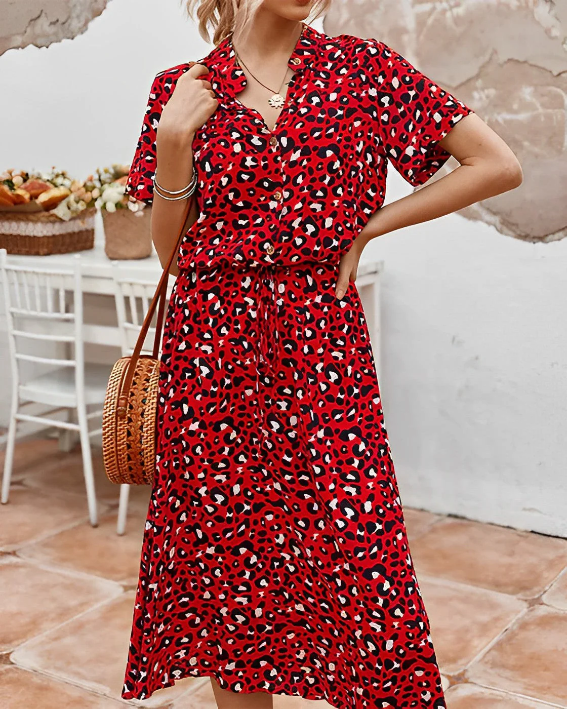 Ivonne® | Colorful Leopard Print Dress
