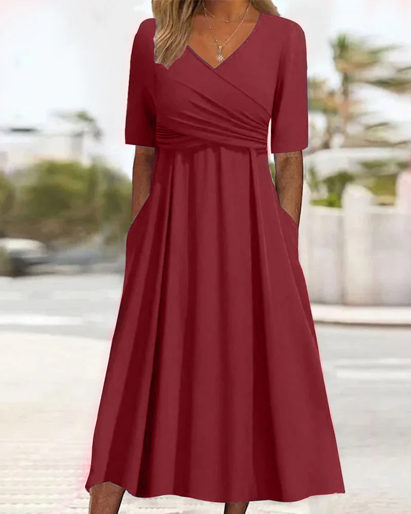 Jacinta® | Crossover midi dress for women - Image 3