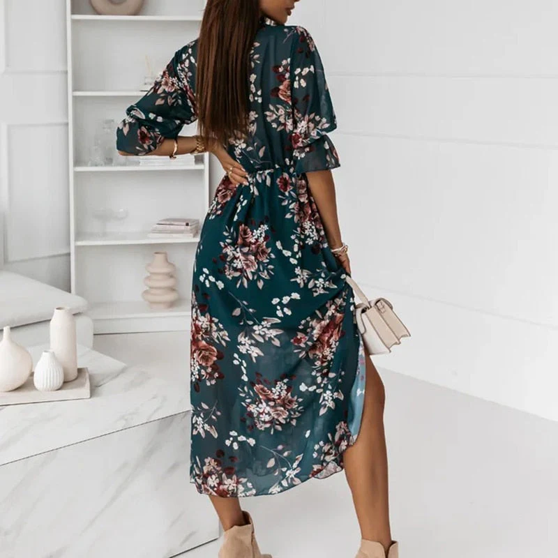 Jacinta® | Midi Dress With Slit - Image 5
