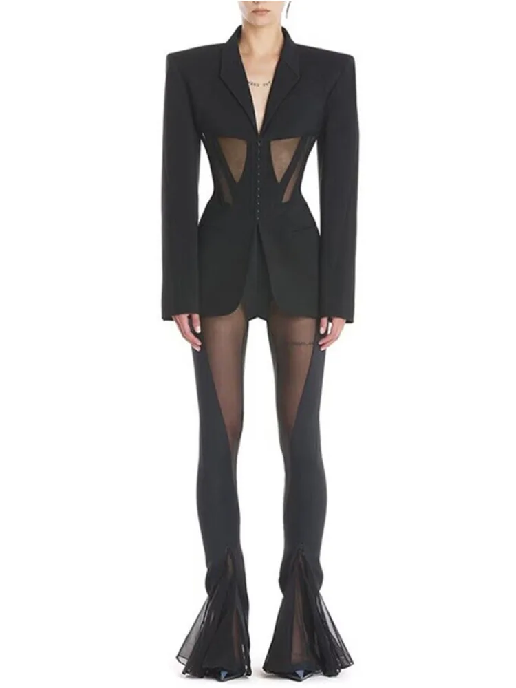 Jacinta | Women's fashion blazer with a dropped collar - Image 5