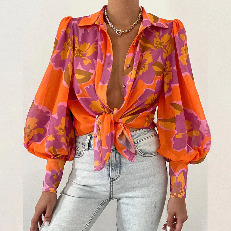 Jacqueline® | Women'S Blouse With Sophisticated Tie Closure And Puff Sleeves - Image 4
