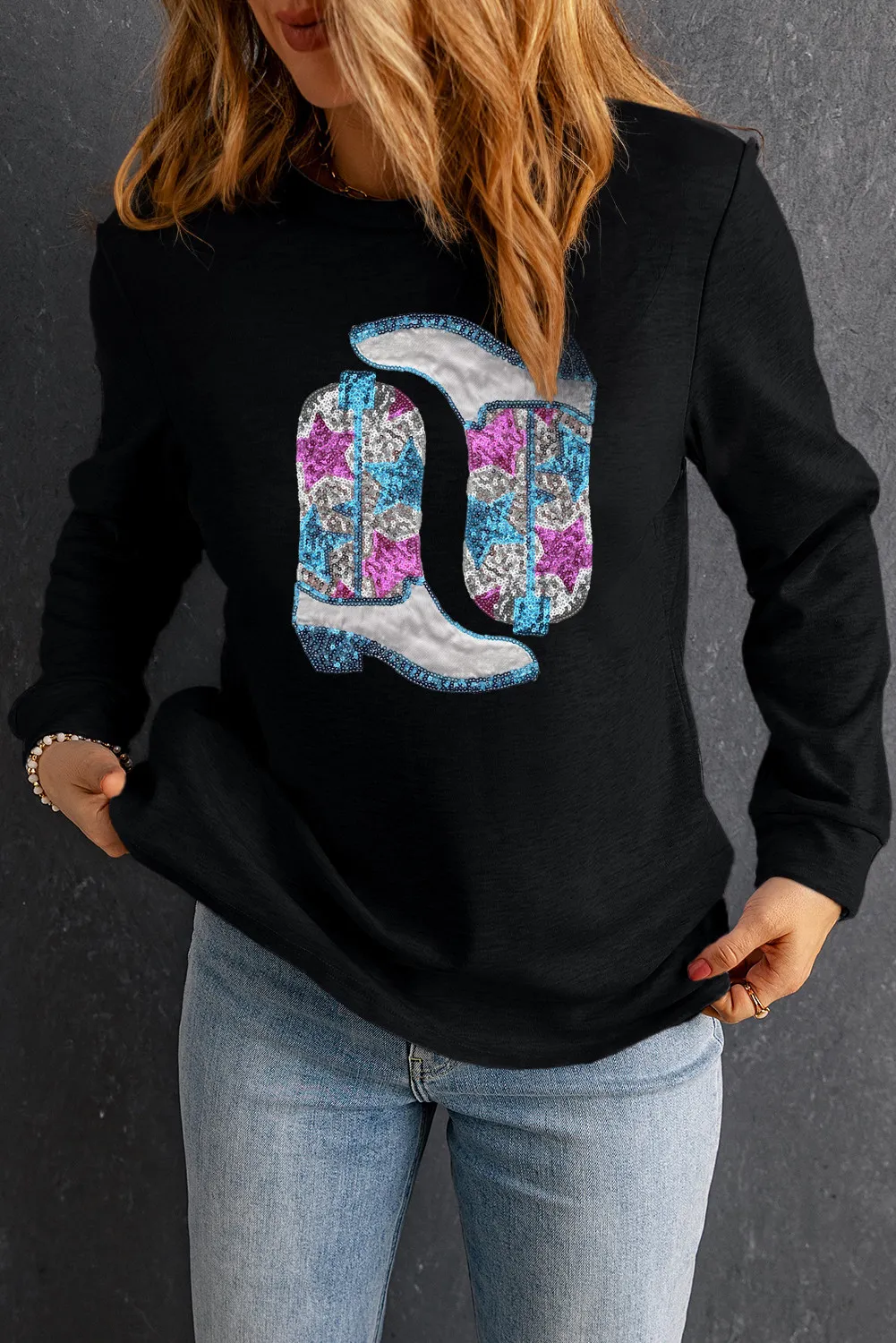 Jana | Boots crew neck long sleeve sweatshirt - Image 3