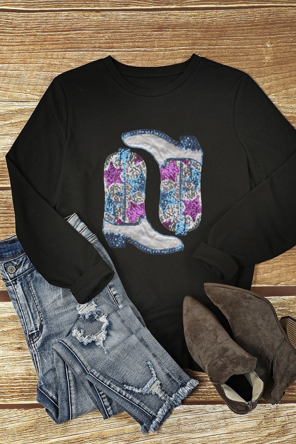 Jana | Boots crew neck long sleeve sweatshirt - Image 5