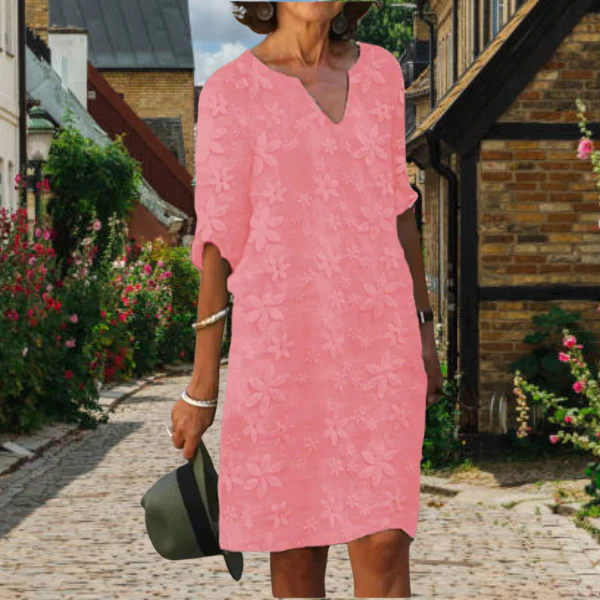 Jane® | Elegant Floral Design Dress, V-Neck, Women'S Formal Dresses - Image 3