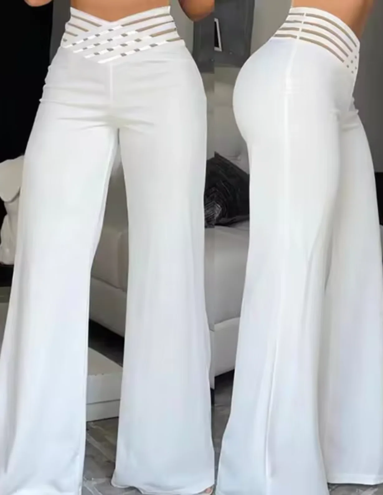 Jane® | High-Waisted Bell-Bottoms With Crossover Legs - Image 3