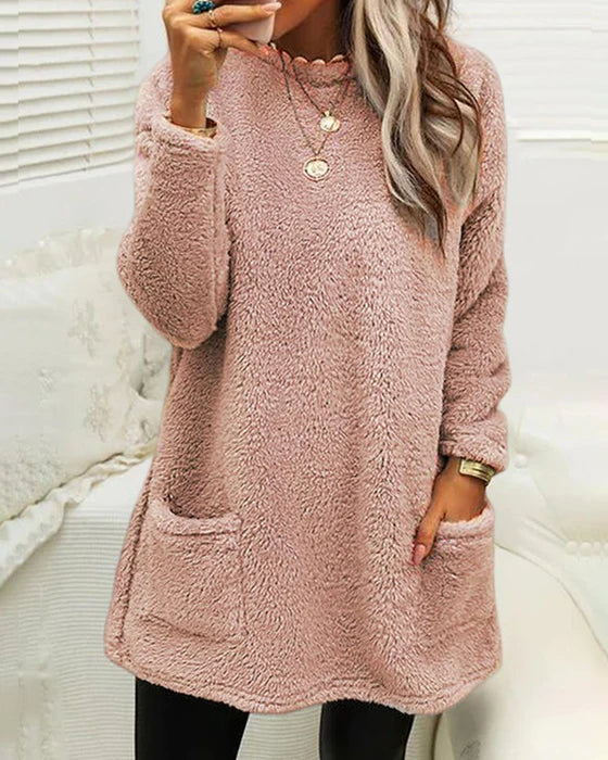 Janine® | Casual women's sweater with pockets - Image 2