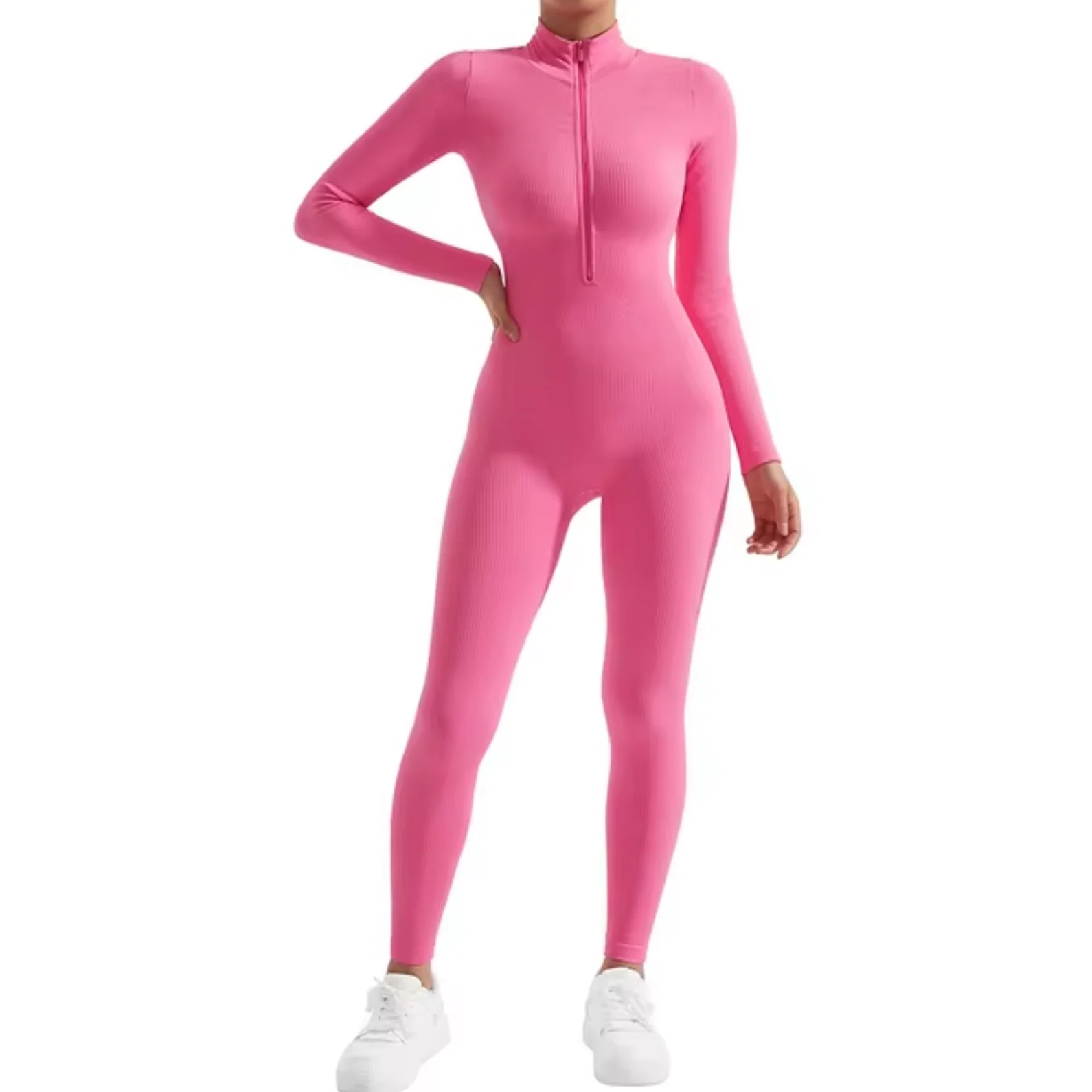 Jasmine® | Bodycon Jumpsuit With Front Zip - Image 2