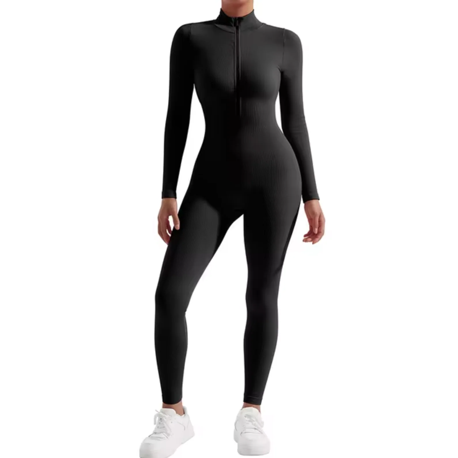 Jasmine® | Bodycon Jumpsuit With Front Zip - Image 3