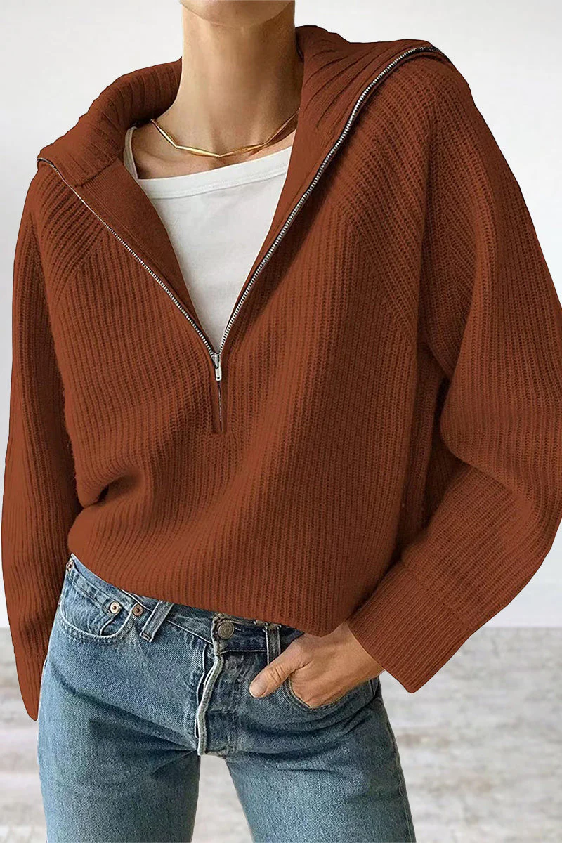 Jazmin | Casual, daily, solid patchwork tops with turn-down collar - Image 2