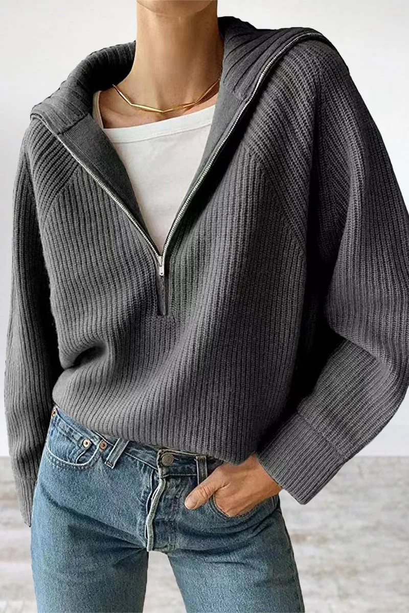 Jazmin | Casual, daily, solid patchwork tops with turn-down collar - Image 3