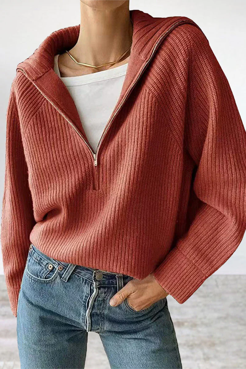 Jazmin | Casual, daily, solid patchwork tops with turn-down collar - Image 4