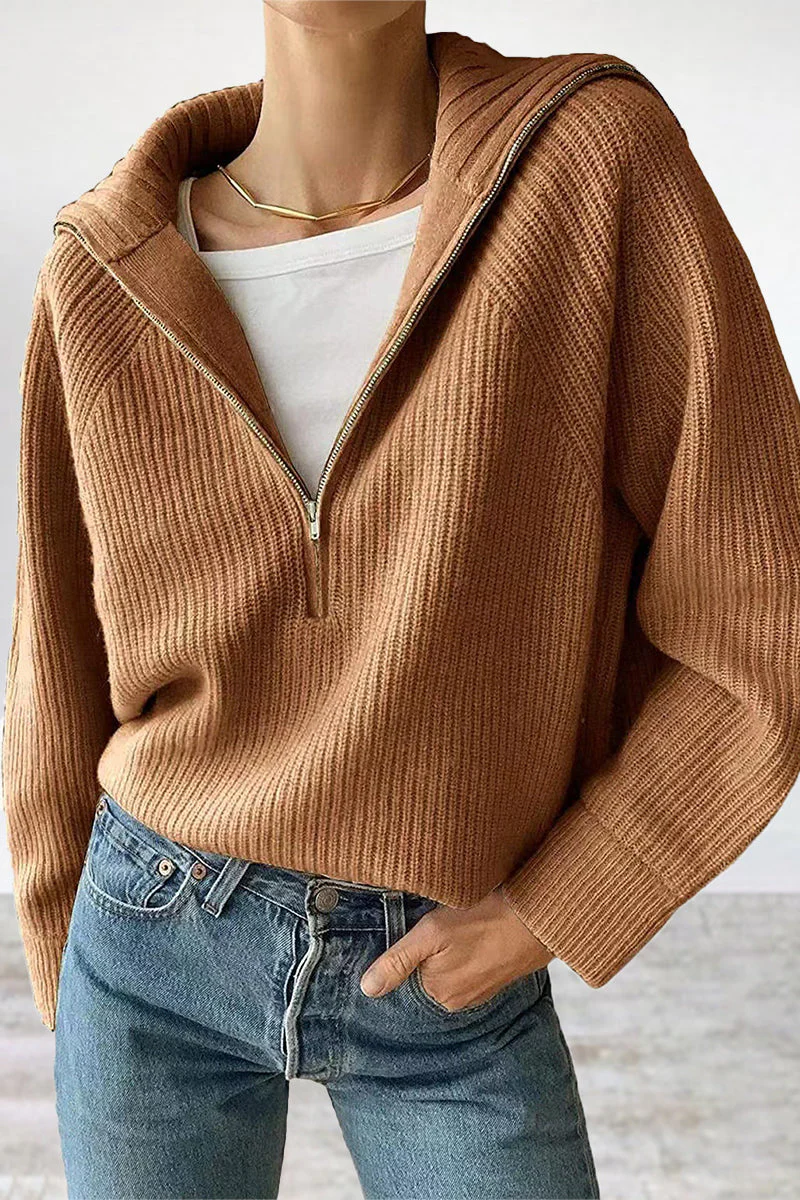 Jazmin | Casual, daily, solid patchwork tops with turn-down collar - Image 7
