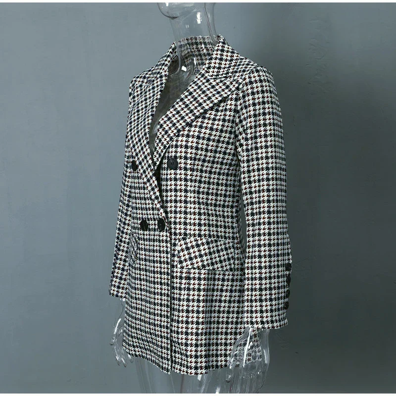 Jazmin® | Checked blazer jacket - Image 4
