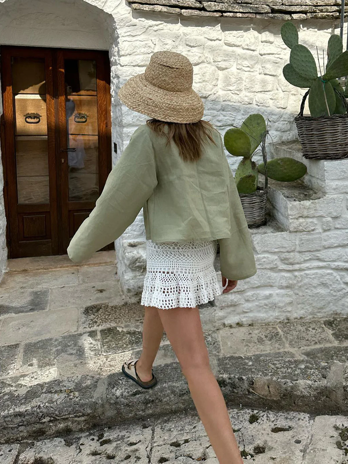 Jazmín® | Women'S Linen Blouse With Lacing At The Front - Image 4