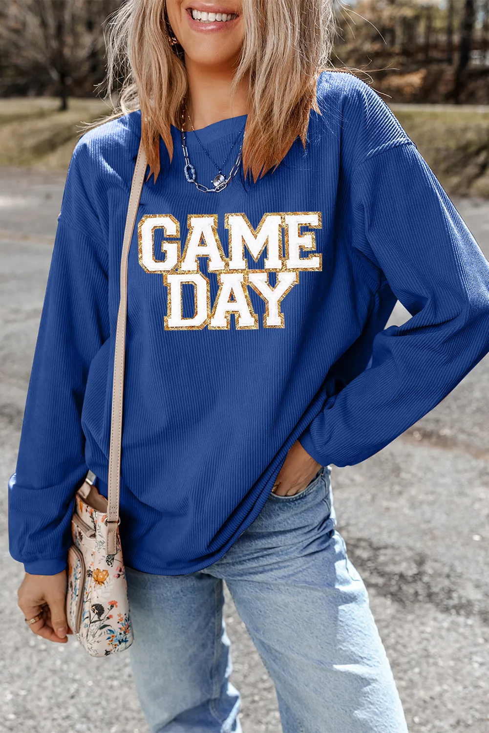 Jeanette | Long sleeve crew neck sweatshirt