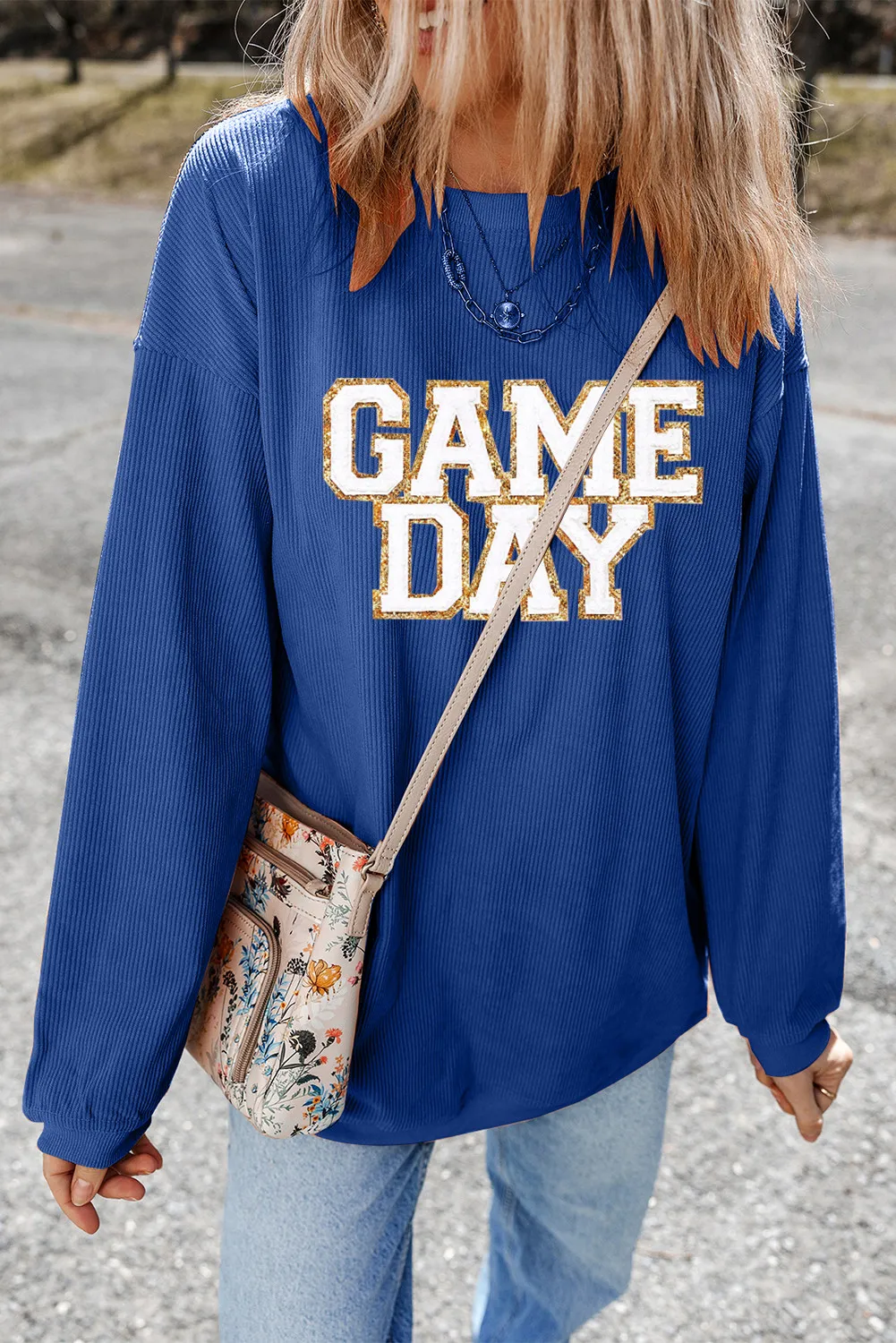 Jeanette | Long sleeve crew neck sweatshirt - Image 2