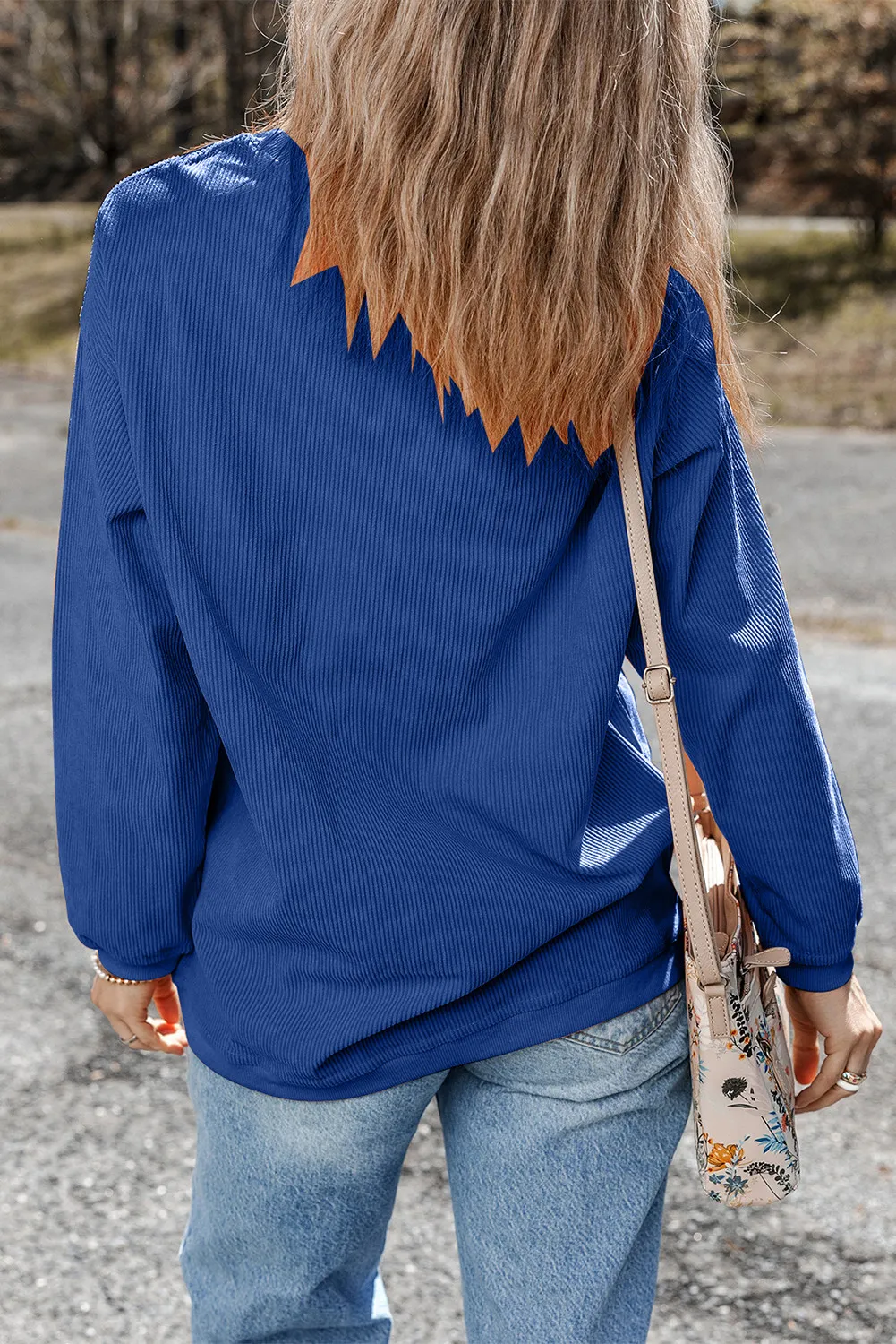 Jeanette | Long sleeve crew neck sweatshirt - Image 3