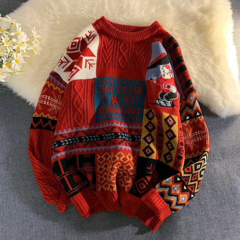 Jeannette® | Jersey patchwork unisex “Ski Club”. - Image 3