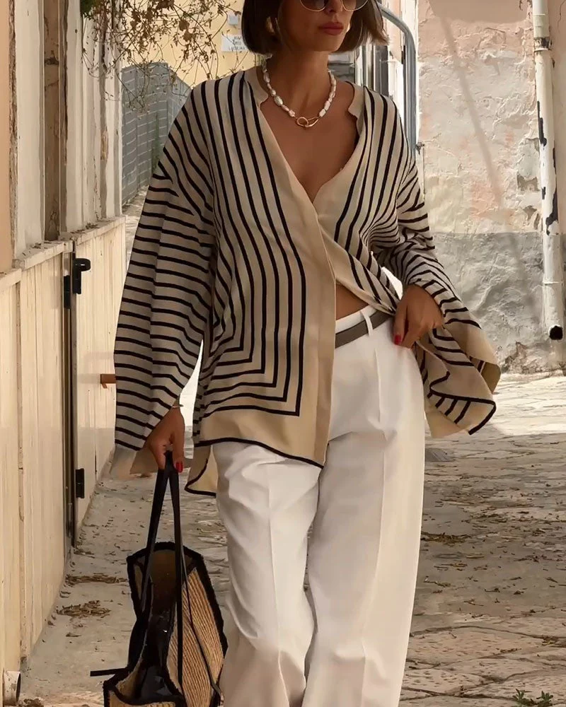 Jelena® | Elegant Striped Blouse - Image 4