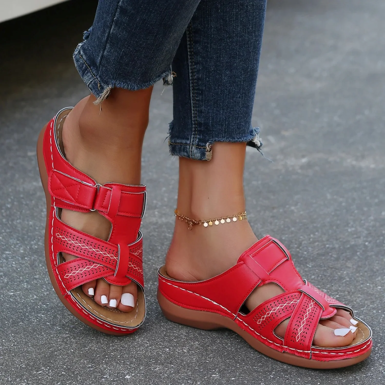 Jenni® | Orthopedic Leather Sandal For Women With Open Toe - Image 4
