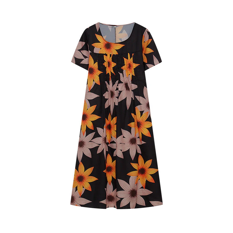 Jenni® | Women'S Floral Midi Dress With Pleated Design - Image 10