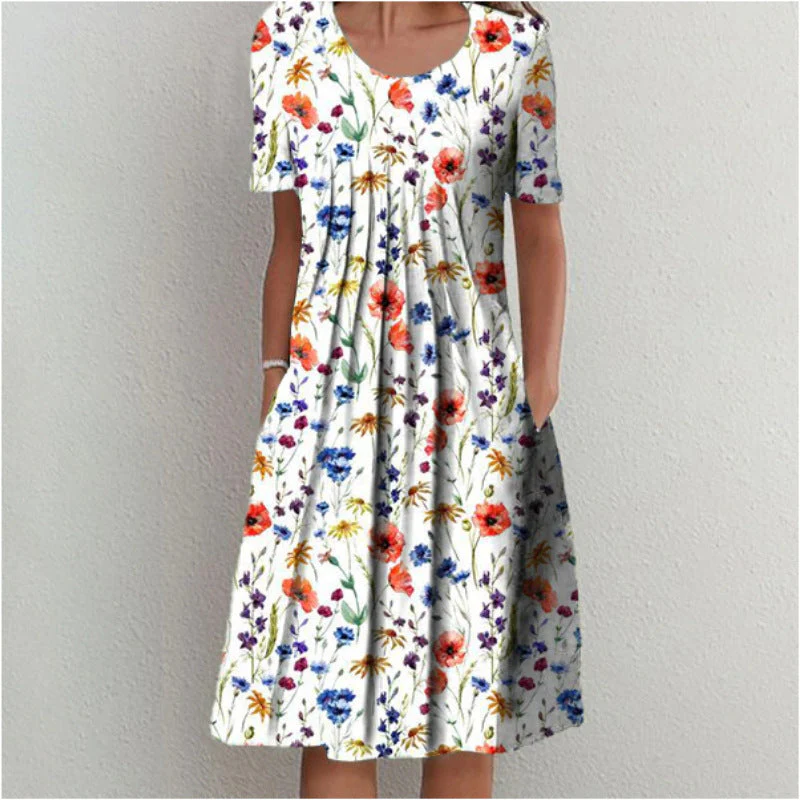 Jenni® | Women'S Floral Midi Dress With Pleated Design - Image 2
