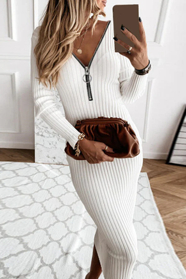 Jesica® | V-Neck Sleeve Dresses - Image 5