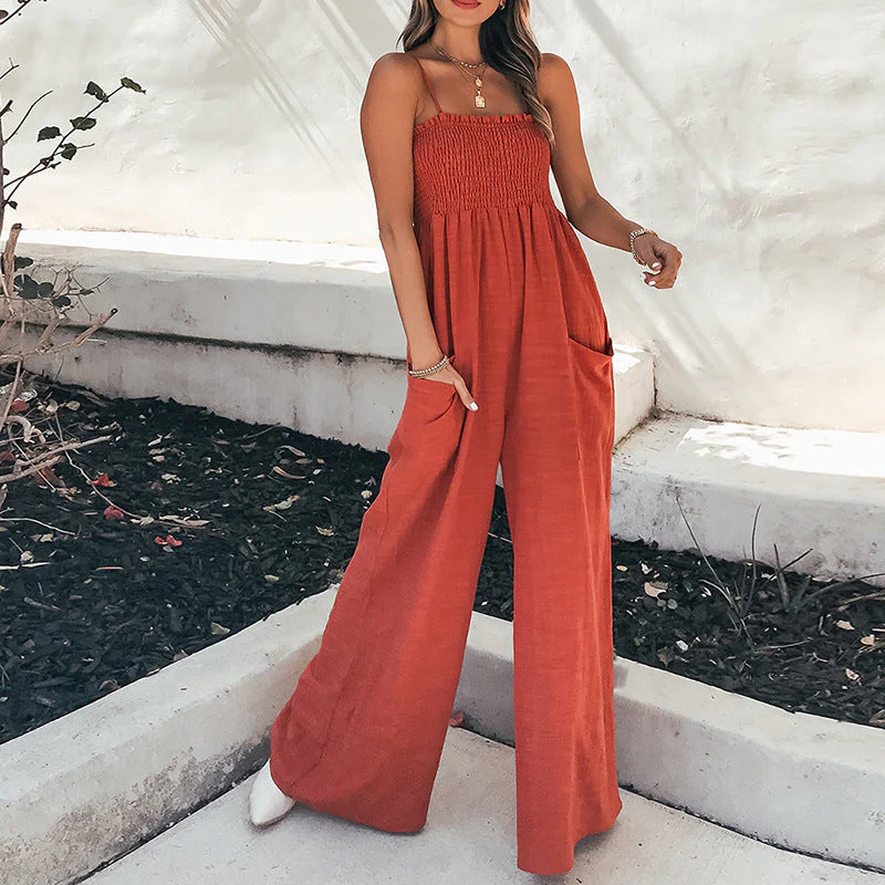 Jessica® | Casual Loose Strappy Wide Leg Jumpsuit - Image 3